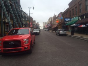 Looking up Beale St